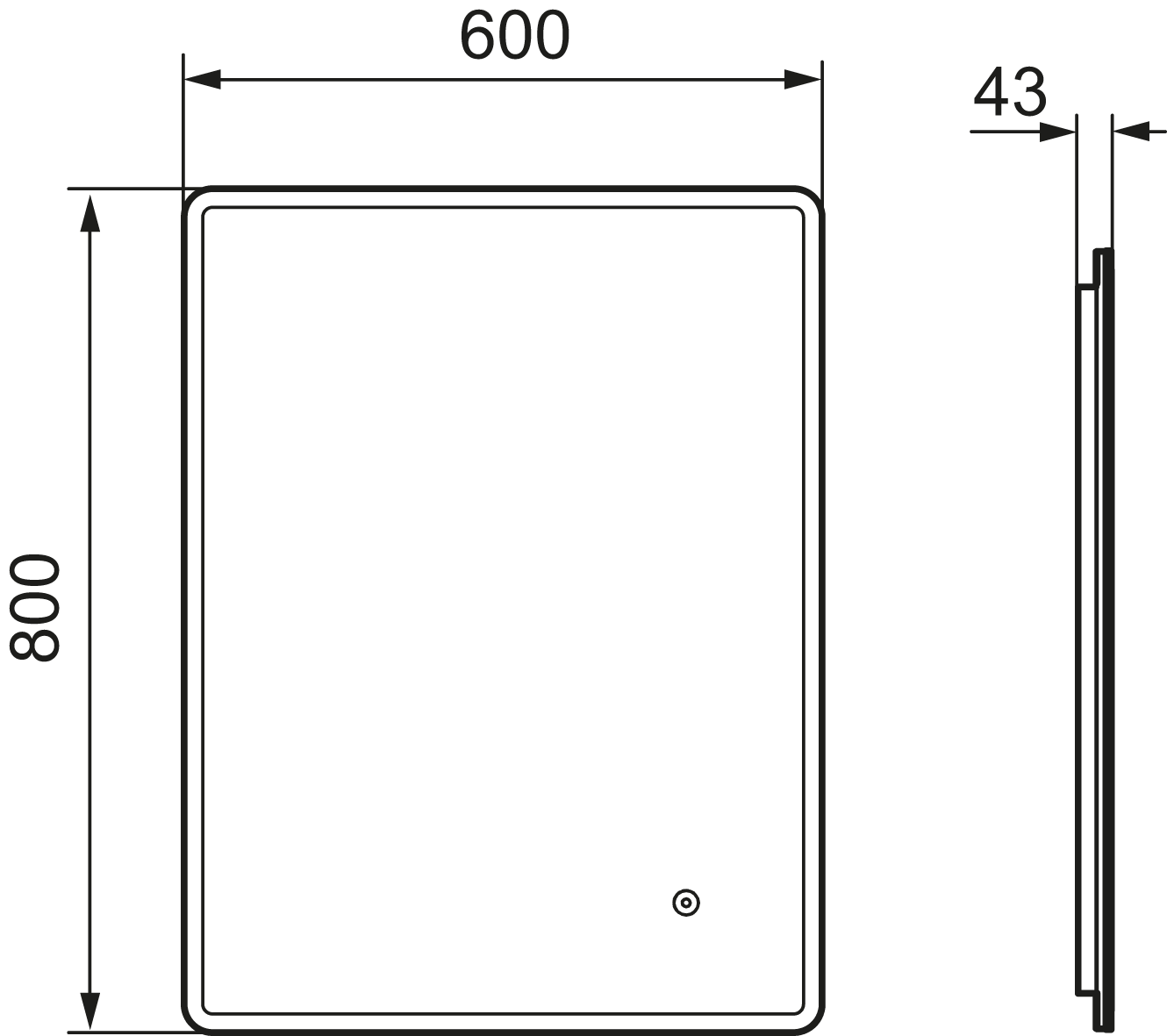 Mora Cara Peili I - Kylpyhuoneen Peilit - 7391887265143 - 2