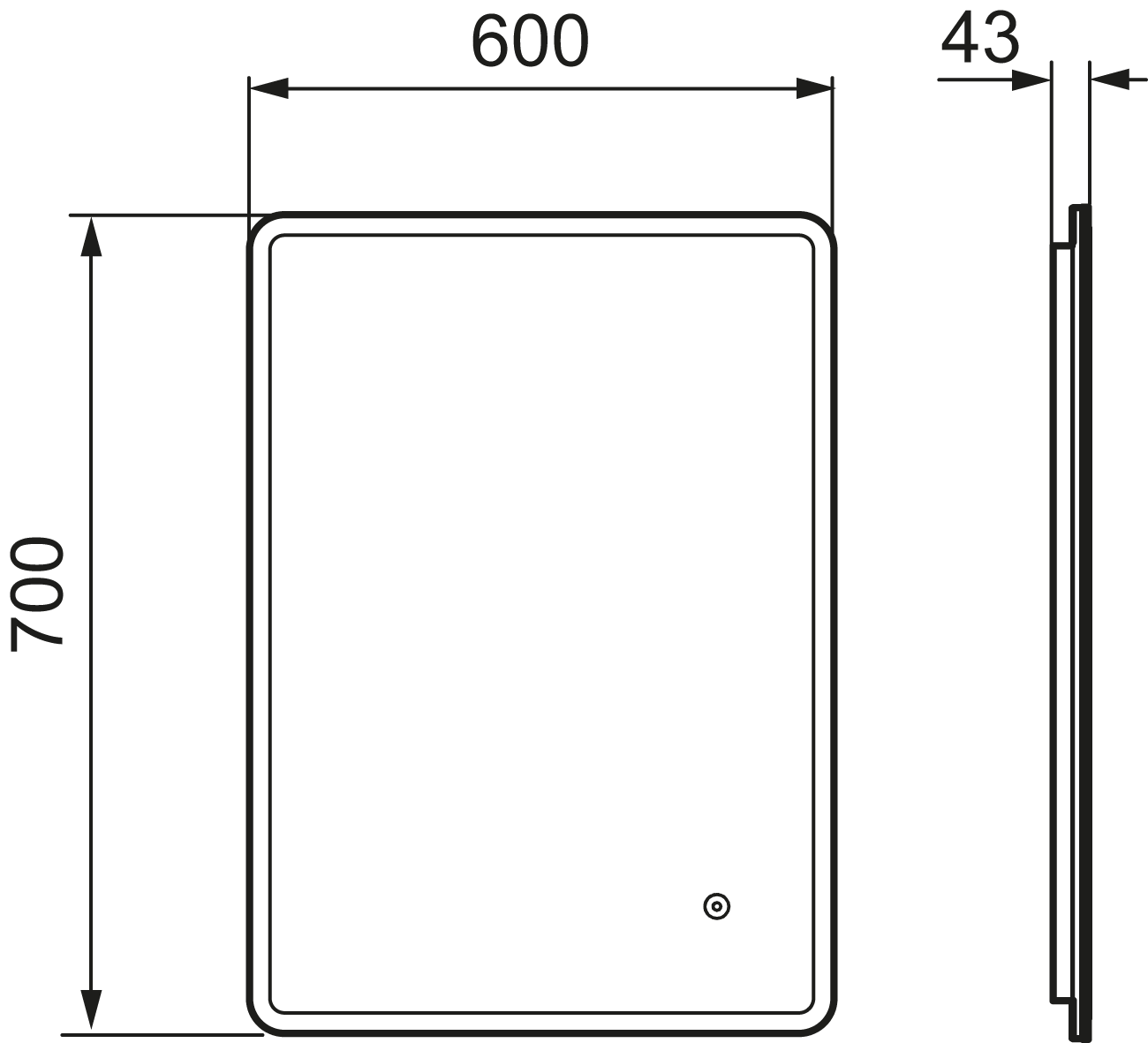 Mora Cara Peili I - Kylpyhuoneen Peilit - 7391887265105 - 2