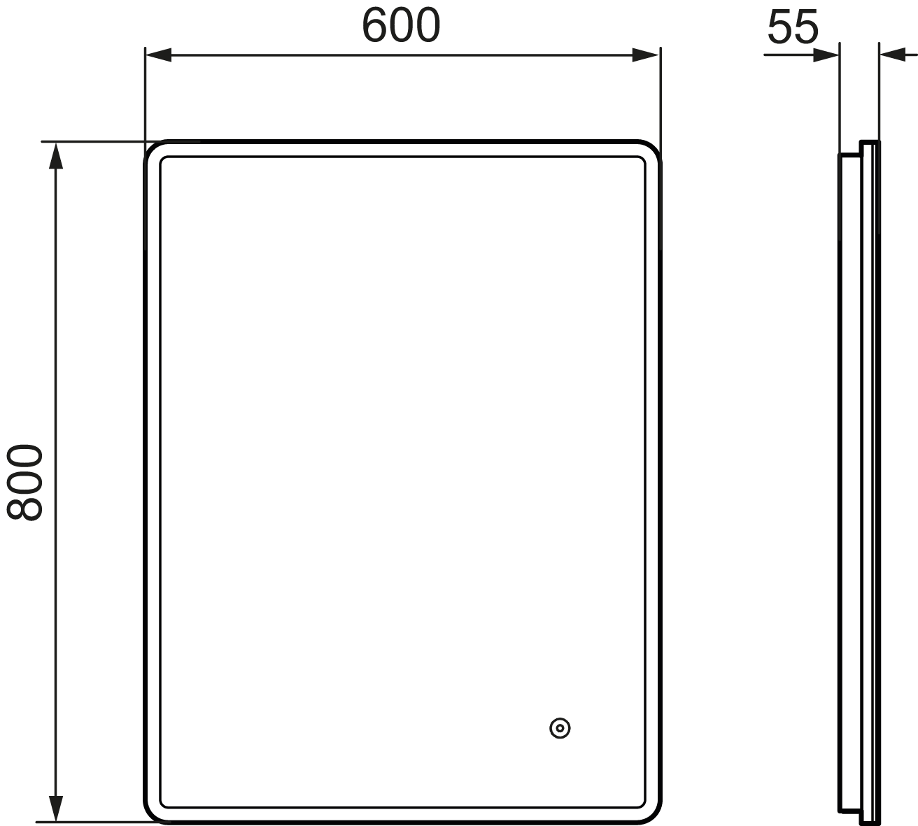 Mora Cara Spegel II - Badrumsspeglar - 7391887265556 - 3