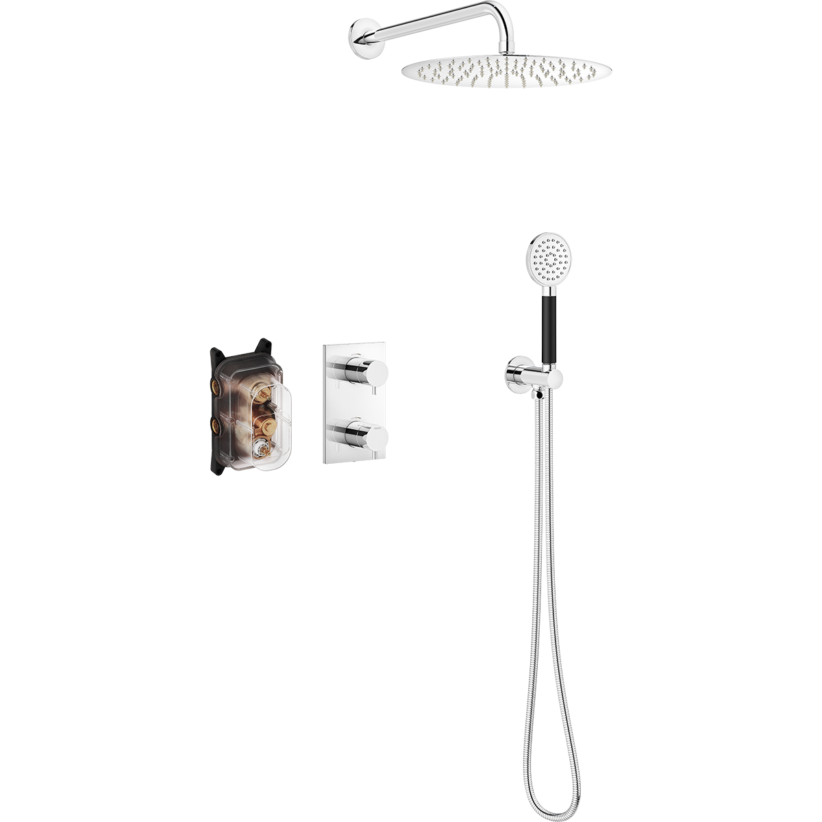 INXX II shower system wall - Mixers for kitchens and bathrooms