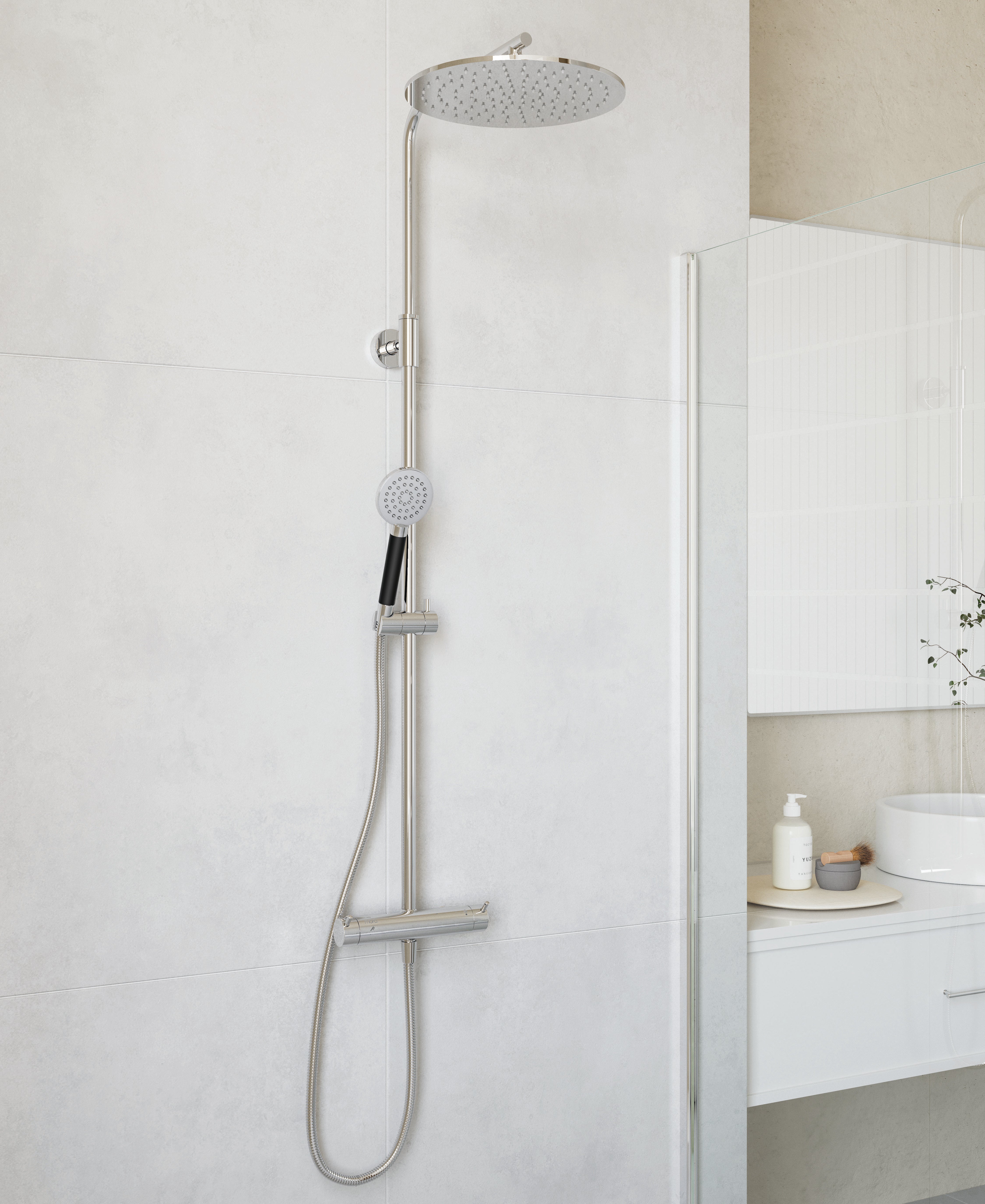 Mora Inxx II Shower System Kit 160c/c - Suihkut ja Termostaatit - 7391887255052 - 3