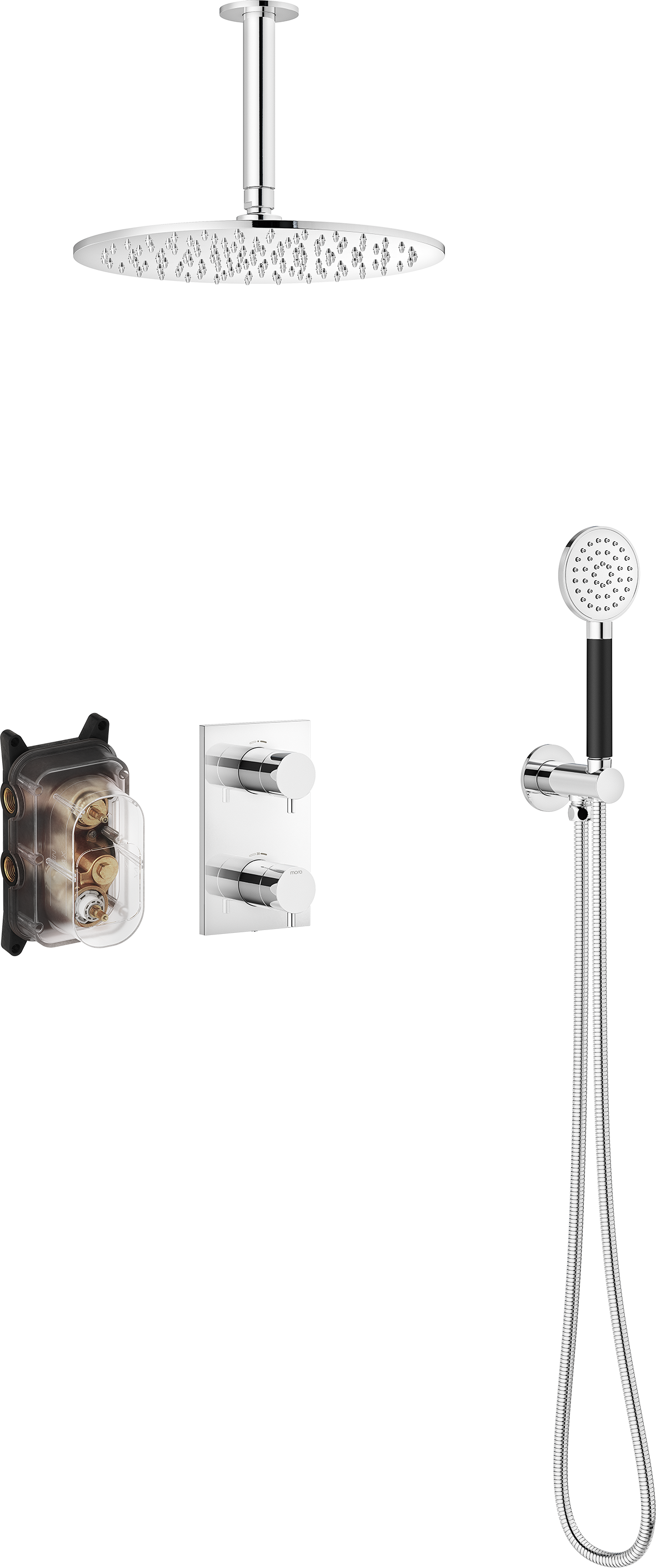 MORA INXX II shower system ceiling Mixers for kitchens and bathrooms